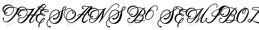 THESANS B6SEMIBOLD字体转换